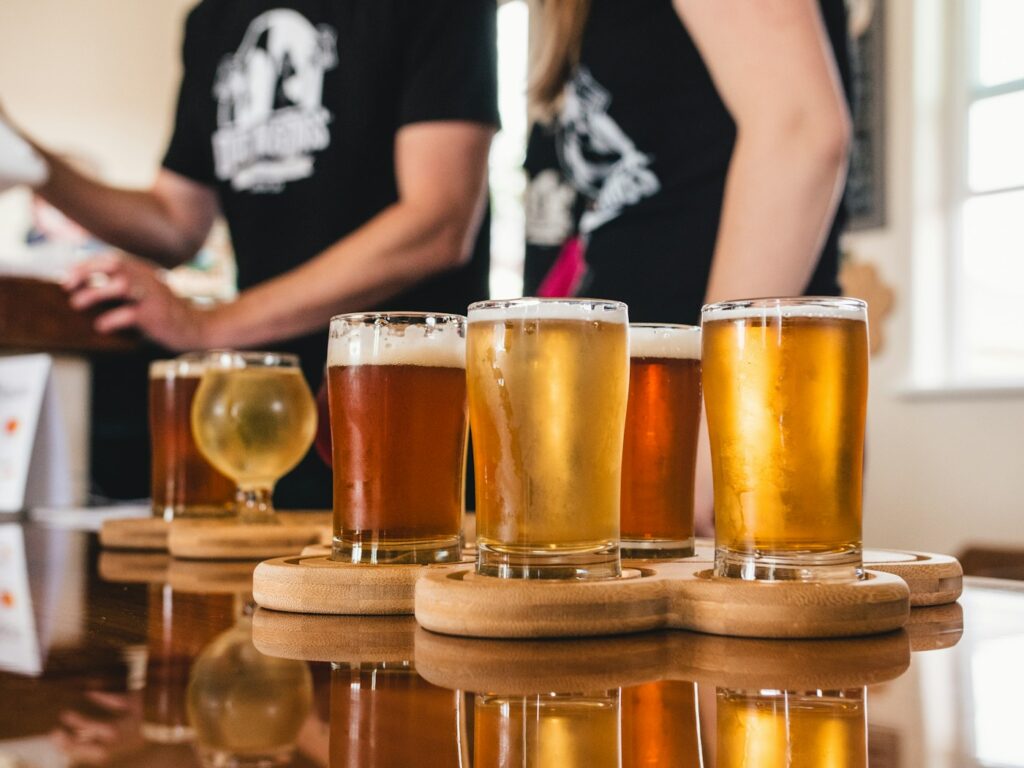 クラフトビールの飲み比べグラス